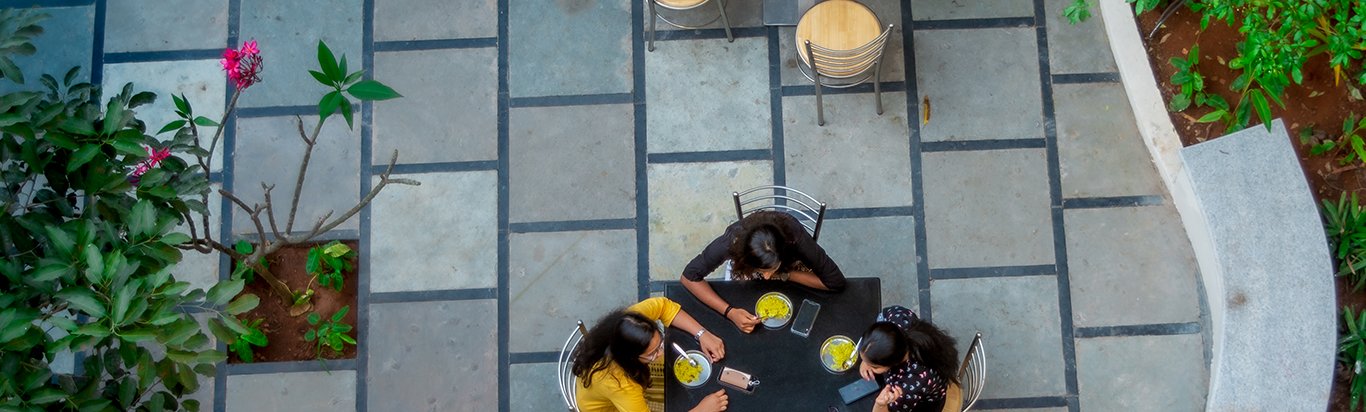 Garden courtyard table